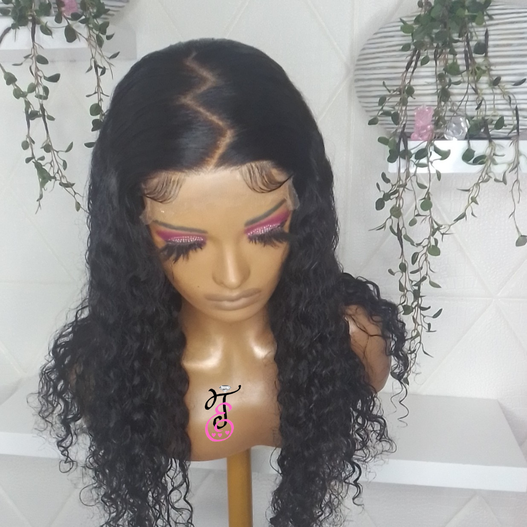 Glue-less Deep Wave 5x5 HD Lace Closure Unit